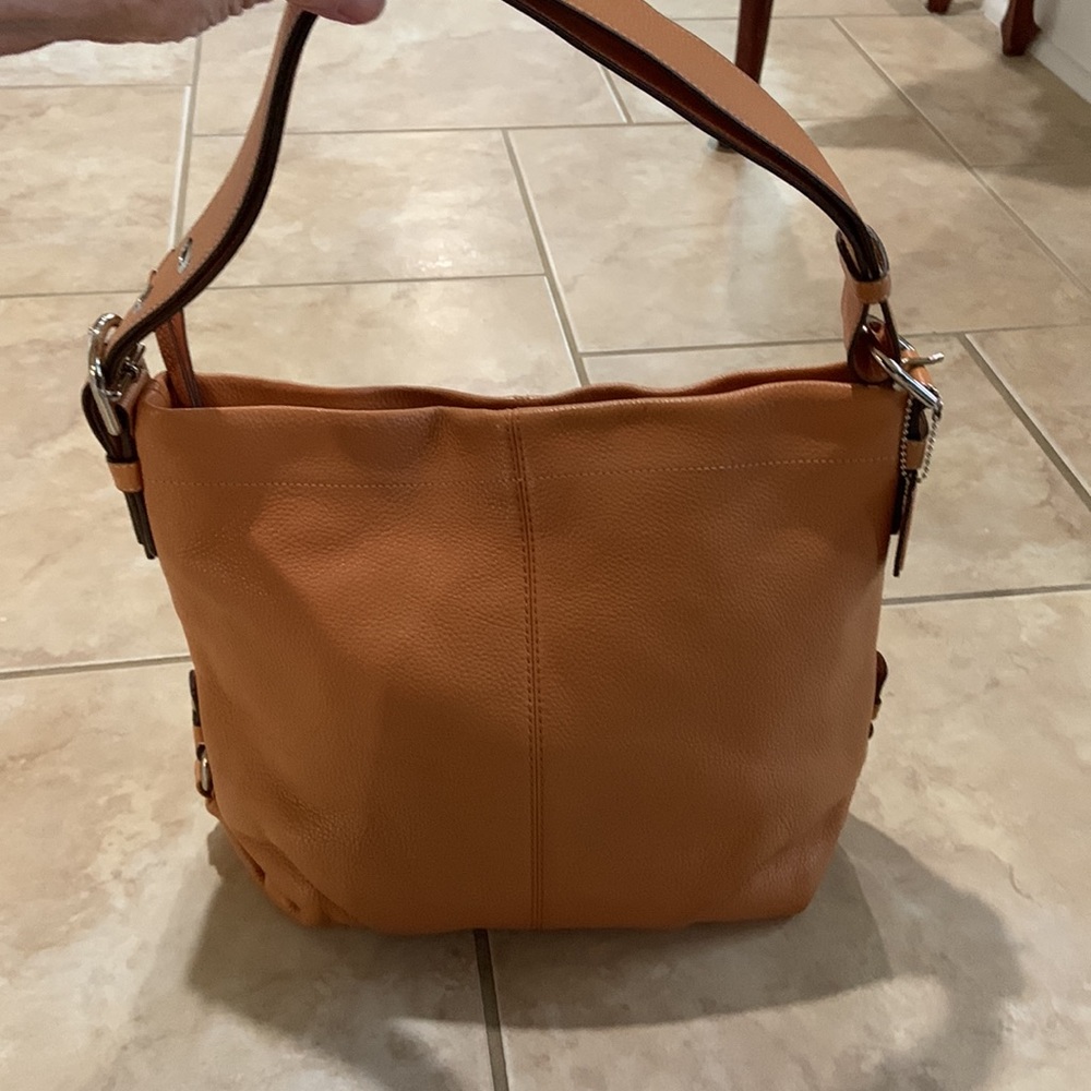 Coach Pebbled Leather Duffle Bag (Coach F15064) Gem